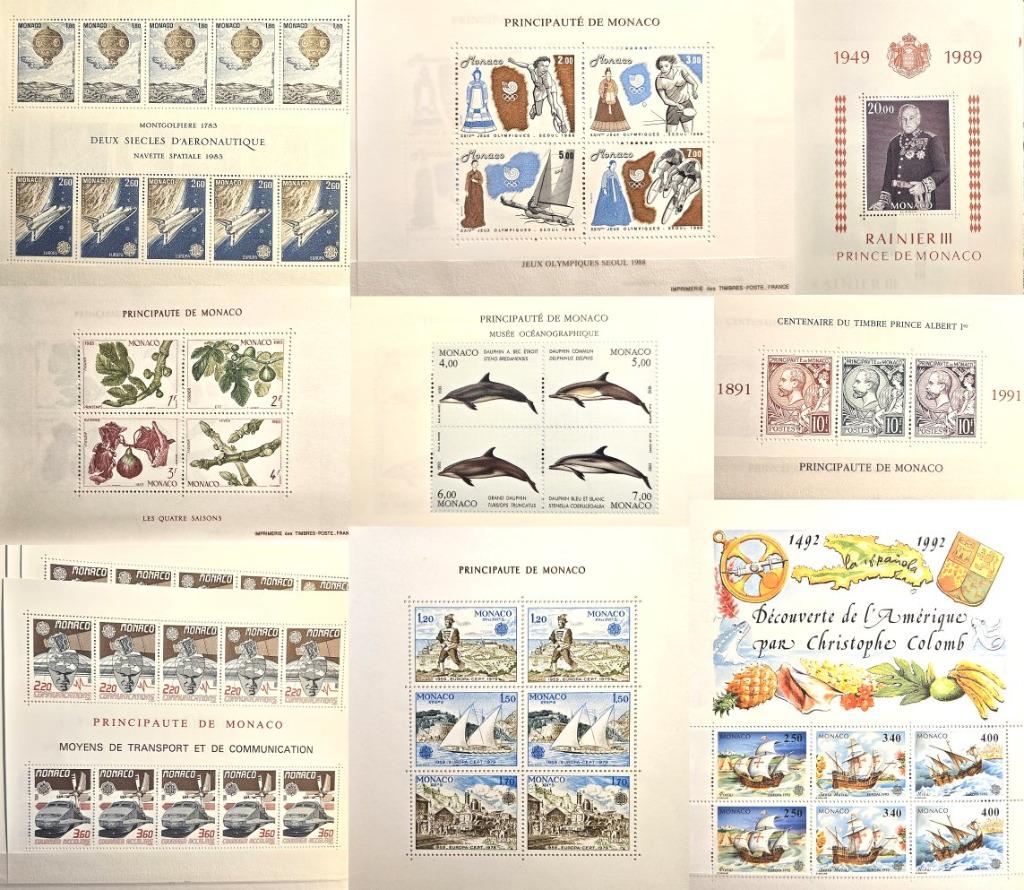 A Vendre la plupart des Blocs/Feuillets de Timbres MONACO, Enlèvement ou Envoi, Monaco, Non oblitéré