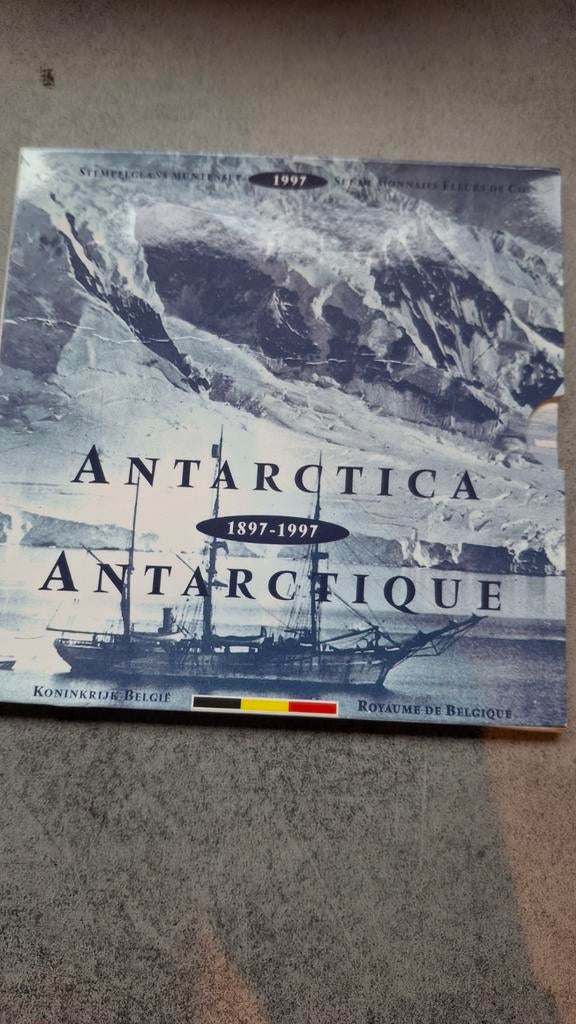 Stempelglans muntenset Antarctica, Postzegels en Munten, Ophalen of Verzenden