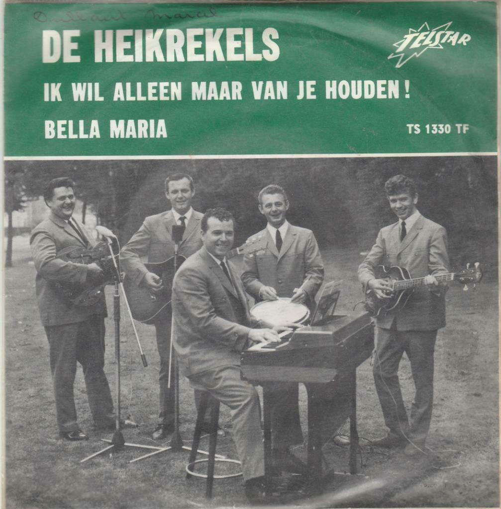 45T: De Heikrekels: Ik wil alleen maar van je houden, Cd's en Dvd's, Vinyl | Nederlandstalig, Ophalen of Verzenden, Overige formaten