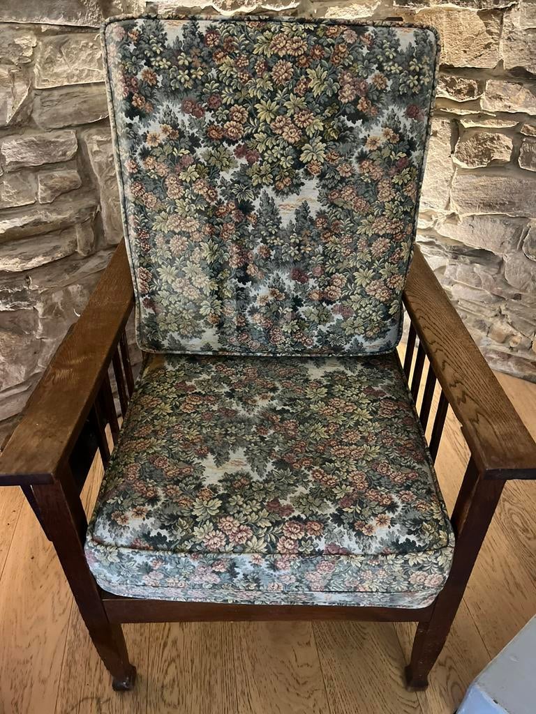 Oude kantelbare fauteuil, Antiek en Kunst, Ophalen
