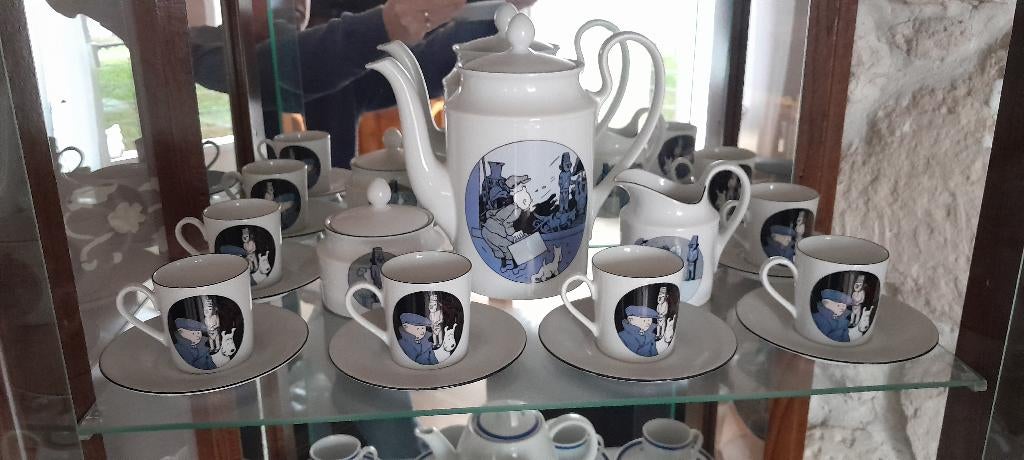 KOFFIESET KUIFJE MET GEBROKEN OOR - AXIS PARIS, Ophalen, Zo goed als nieuw