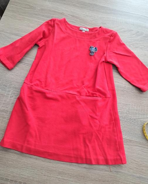 JBC rode jurk 110, Kinderen en Baby's, Kinderkleding | Maat 110, Meisje, Ophalen of Verzenden, Zo goed als nieuw, Jurk of Rok