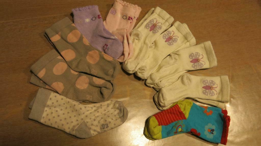 Lot 10 paires de chaussettes, pointure 17/18, TBE, Enlèvement ou Envoi, Utilisé, Chaussettes, Différentes marques