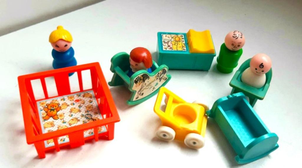 Fisher Price 761 Nursery Set Complet '70, Enlèvement ou Envoi, Utilisé, Autres types