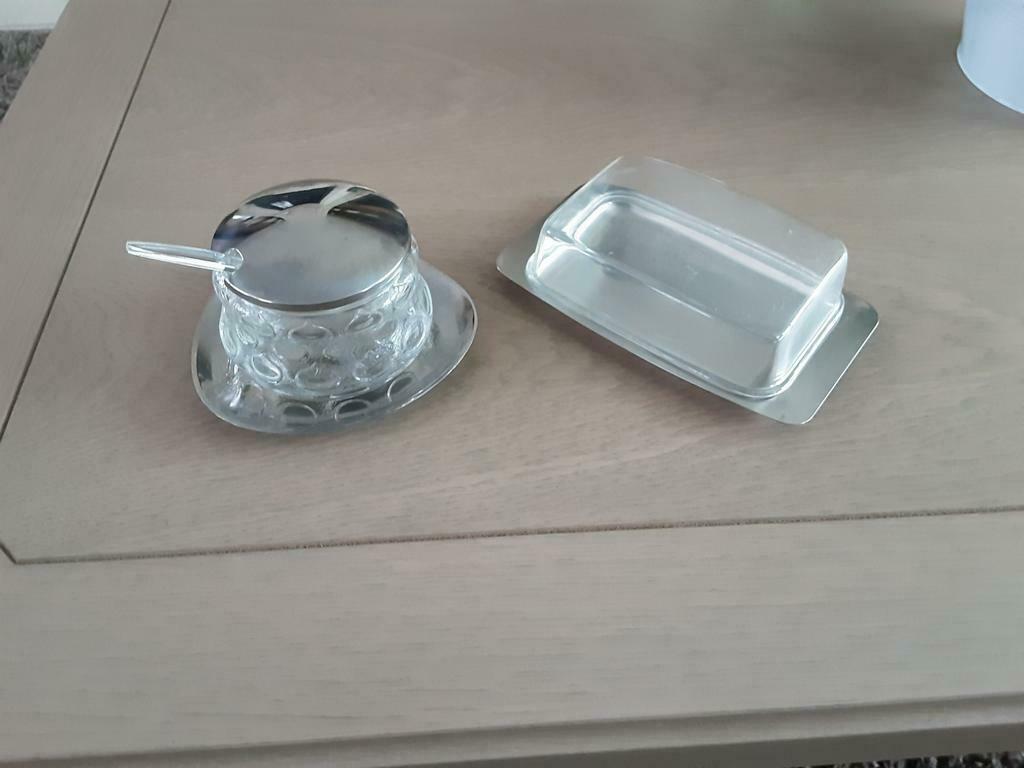 Konfituur en boterpotje, Huis en Inrichting, Ophalen, Zo goed als nieuw