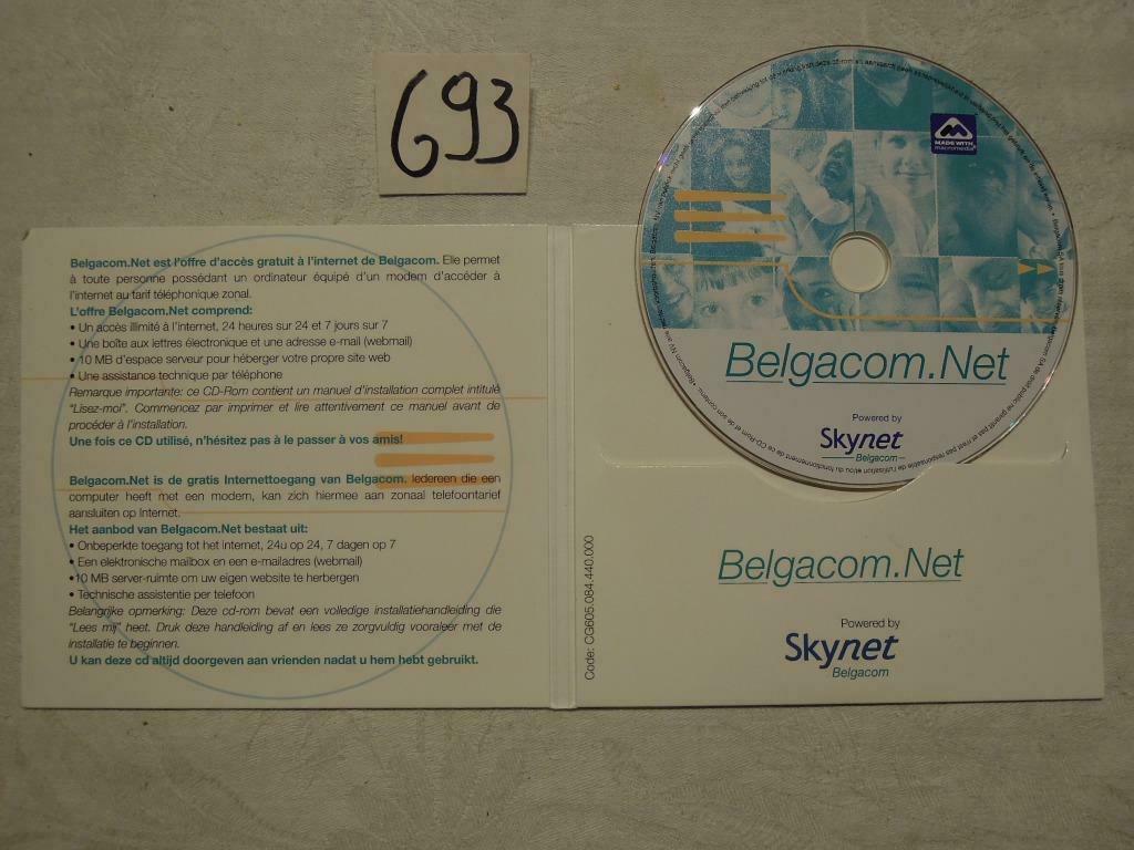 CD-rom Belgacom1999 gratis internet-toegang voor ieder, Enlèvement ou Envoi, Utilisé, Logiciel