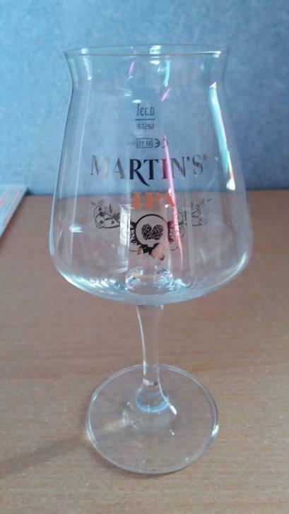 verre à bière Martin's IPA, 33 cl, Collections, Marques de bière, Enlèvement ou Envoi, Neuf, Verre ou Verres, Autres marques