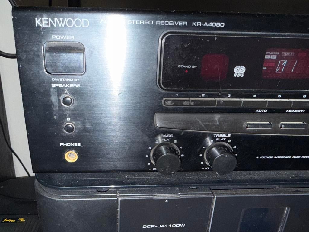 Kenwood KR-A4050, Audio, Tv en Foto, Versterkers en Ontvangers, 120 watt of meer, Ophalen, Overige merken, Gebruikt