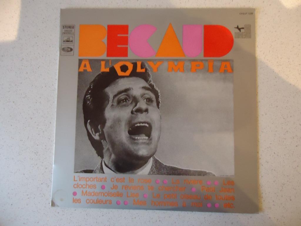 LP van "Gilbert Becaud" Becaud A L' Olympia anno 1968., Ophalen of Verzenden, Gebruikt, 12 inch, Jazz en Blues