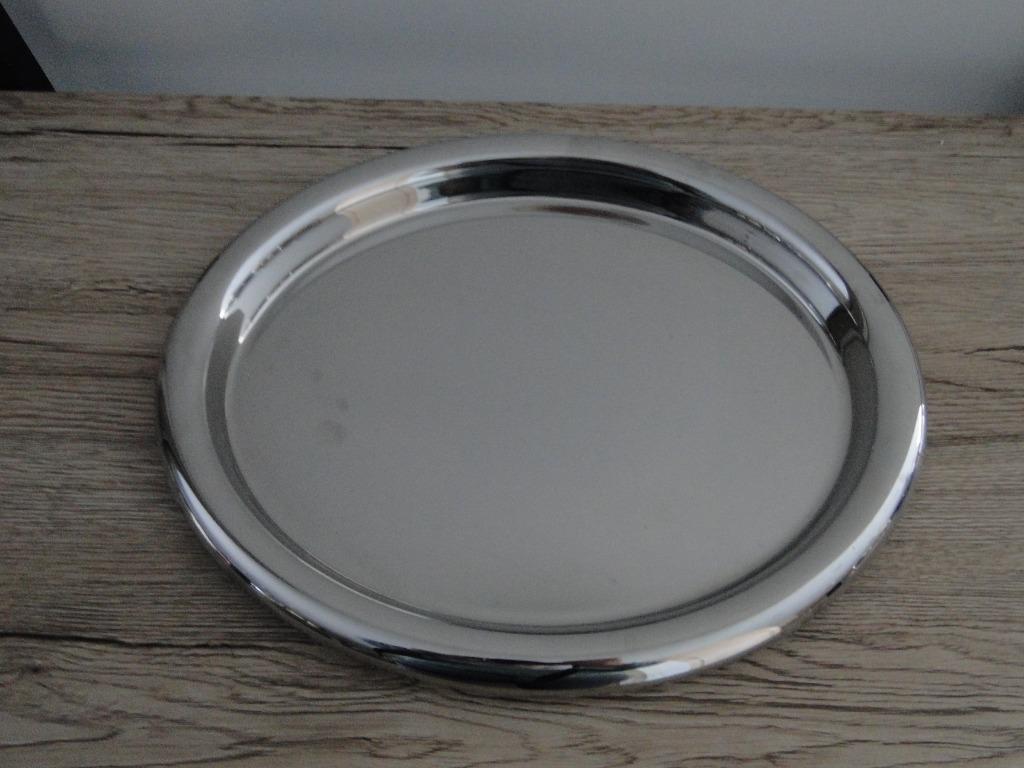 plateau en acier inoxydable, Enlèvement ou Envoi, Utilisé, Rond, Métal