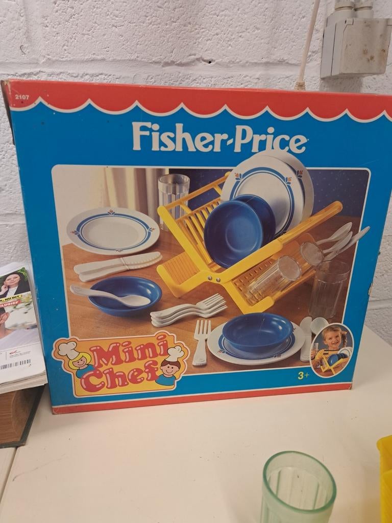 Fisher price vintage  keuken chef nr 2107 originele doos, Kinderen en Baby's, Ophalen of Verzenden, Zo goed als nieuw