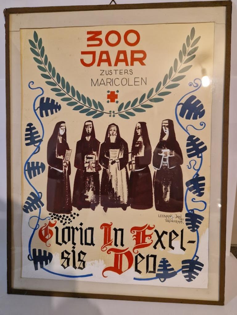 Tekening Zusters Maricolen 300 jaar Maricolen, Antiek en Kunst, Verzenden