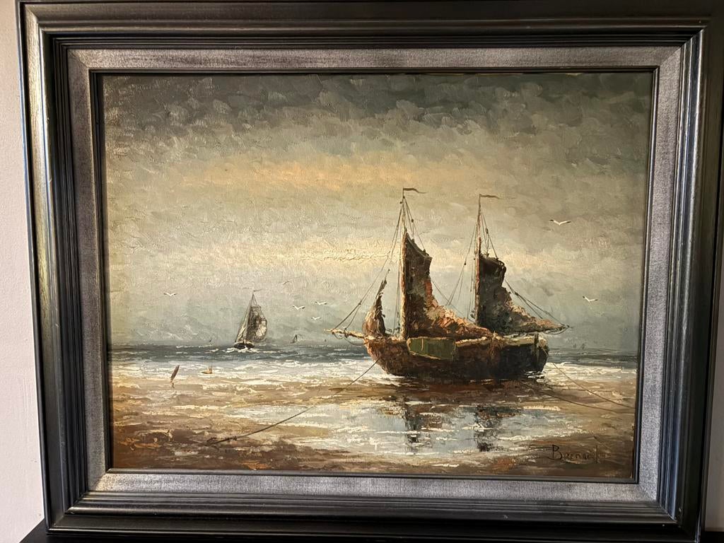 Peinture Marine signee Bernard, Enlèvement