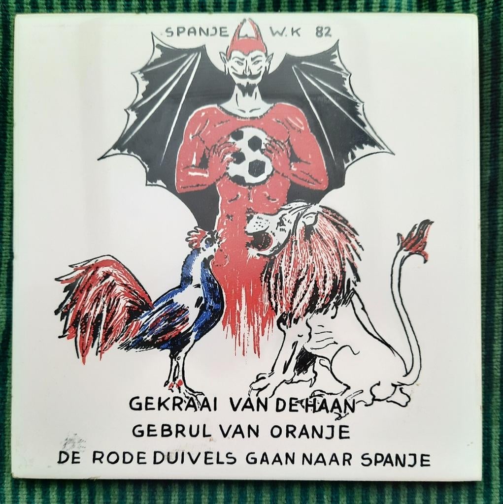 Céramique de fiancé de carreaux de coupe du monde de Red Dev, Enlèvement ou Envoi, Comme neuf