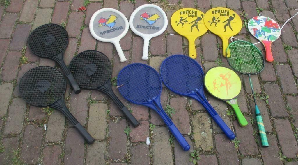 12 superbes raquettes de plage / raquettes de beachball, Enlèvement ou Envoi, Comme neuf, Raquette