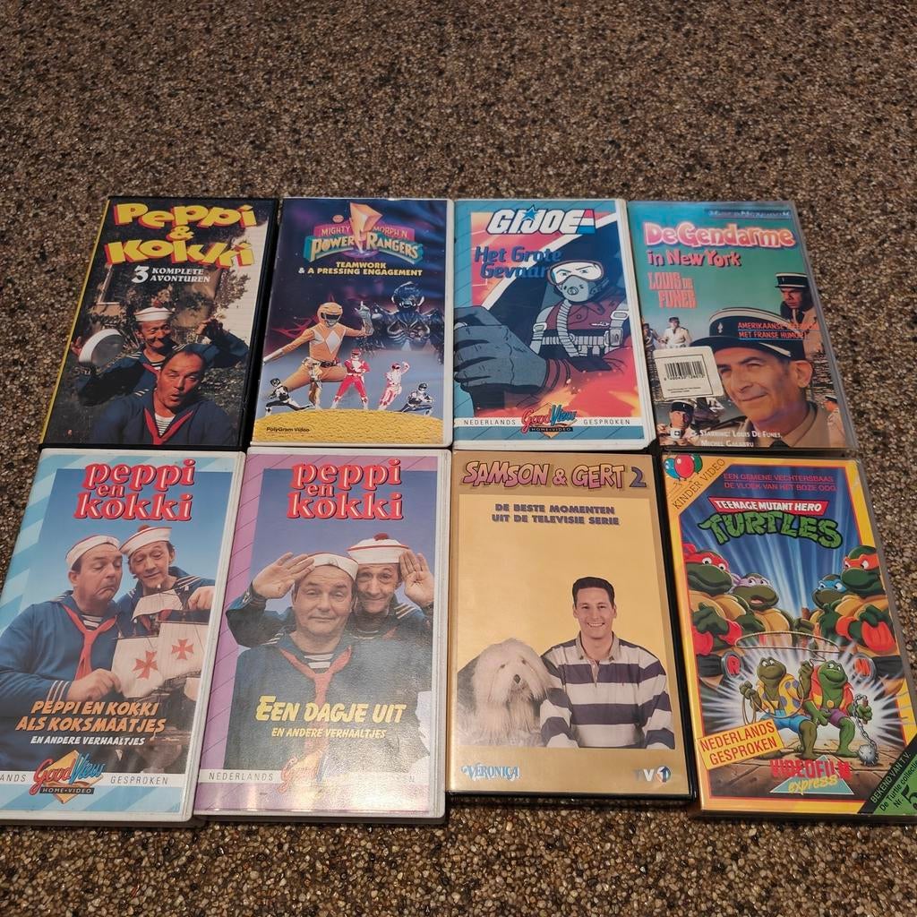 Vhs banden videcassettes peppi en kokki samson en gert etc, Cd's en Dvd's, VHS | Kinderen en Jeugd, Ophalen of Verzenden, Gebruikt