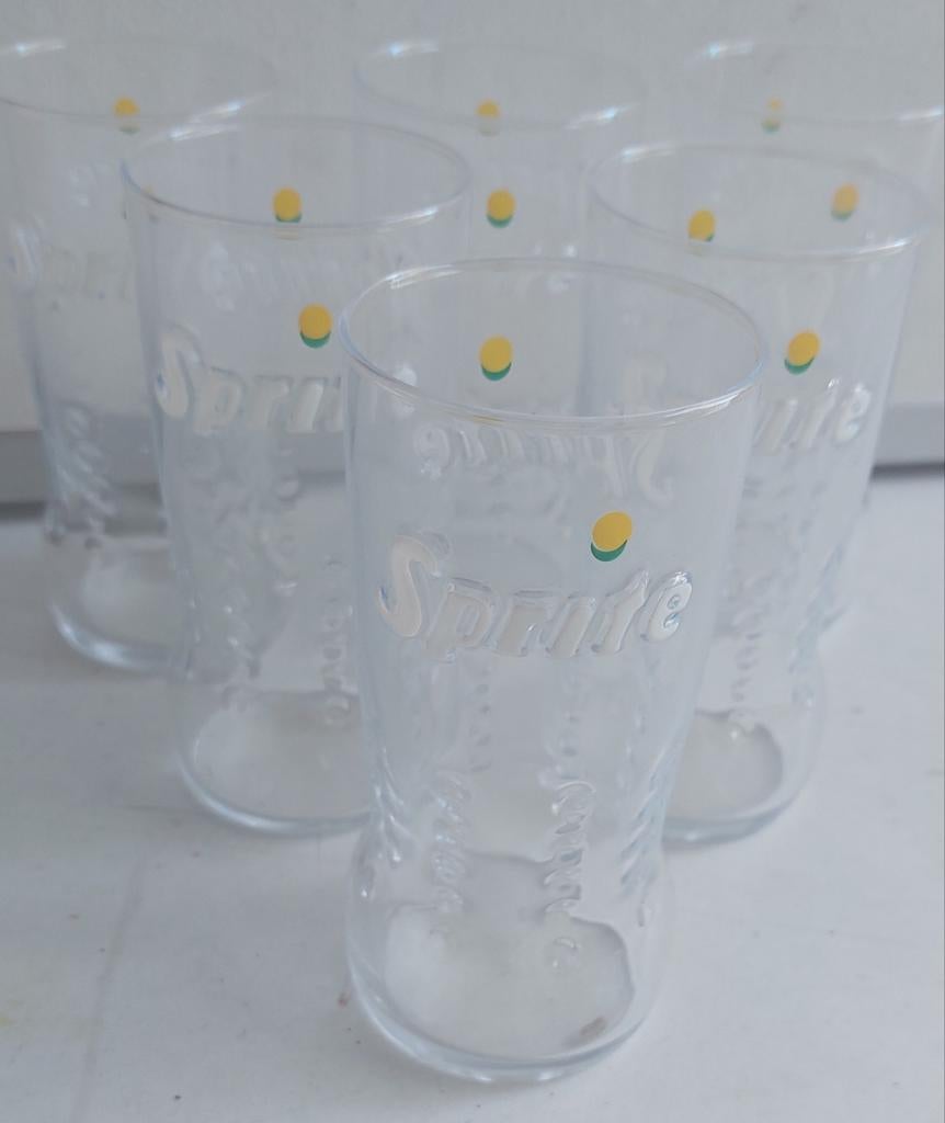 6 verres Sprite, Enlèvement ou Envoi, Comme neuf