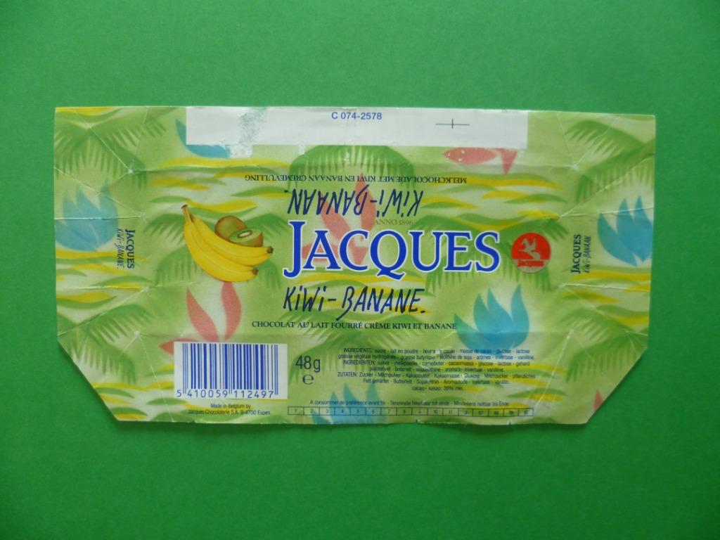 Chocolade Jacques chocolat emballages omslagen wikkels 1980, Collections, Enlèvement ou Envoi, Utilisé