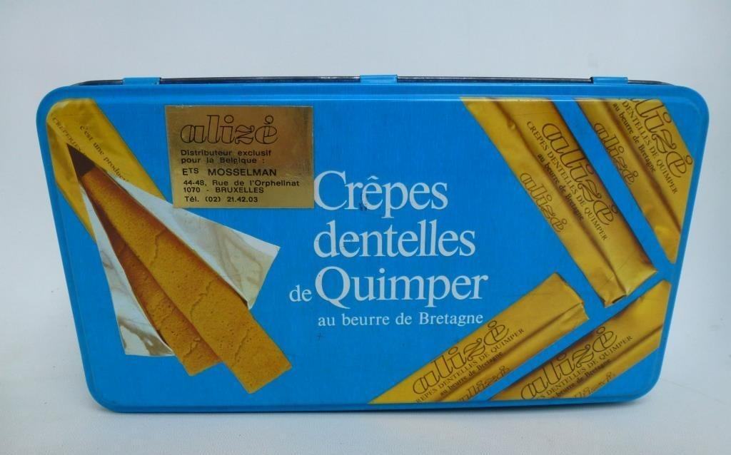lege blikken doos voor koekjes Crêpes dentelles de Quimper, Ophalen of Verzenden, Gebruikt, Koek(jes), Overige merken