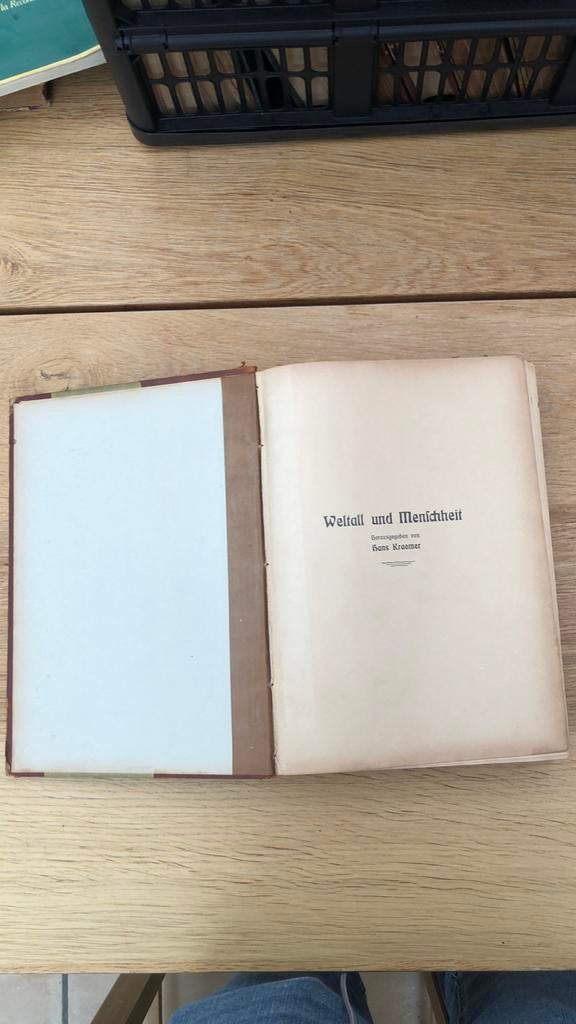 Weltall und menschheit 4 volumes, Enlèvement ou Envoi, Utilisé