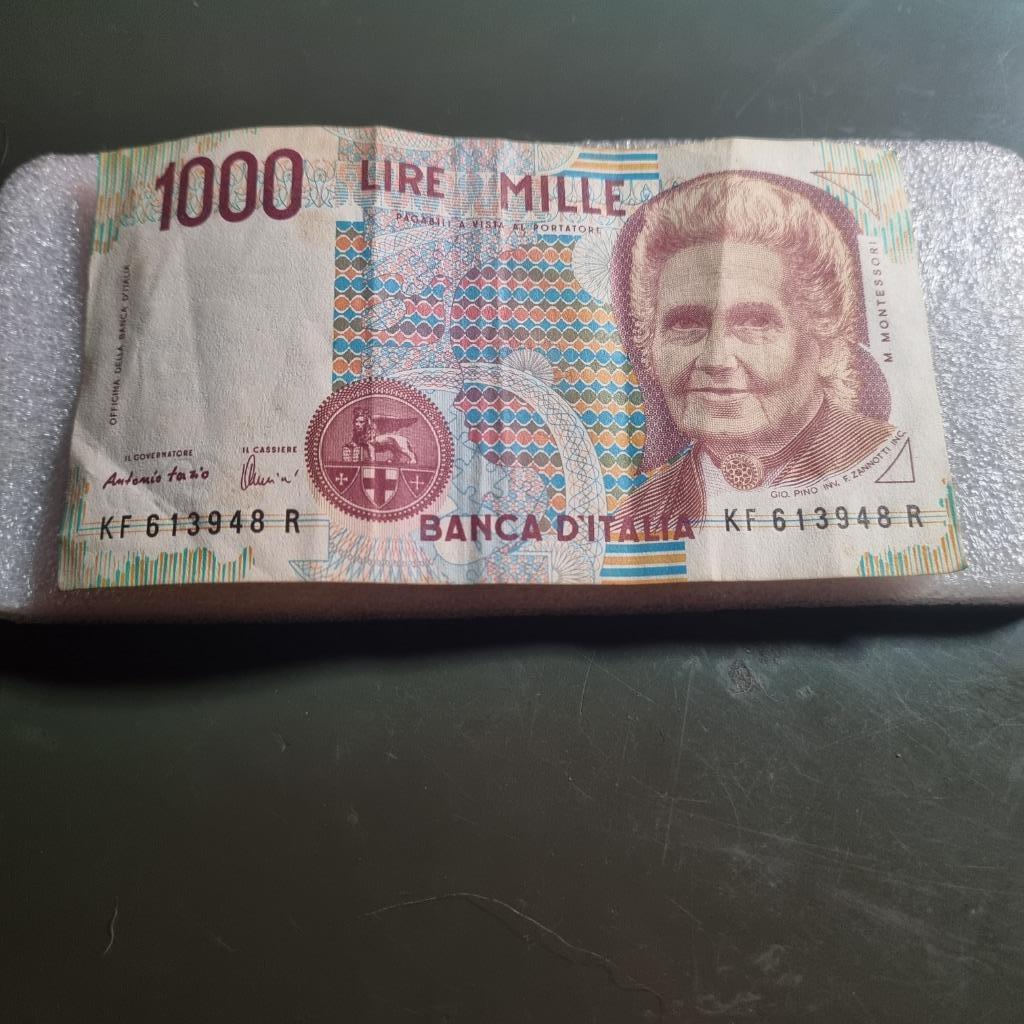 Billet de 1000 lire Italie, Enlèvement ou Envoi, Italie, Billets en vrac