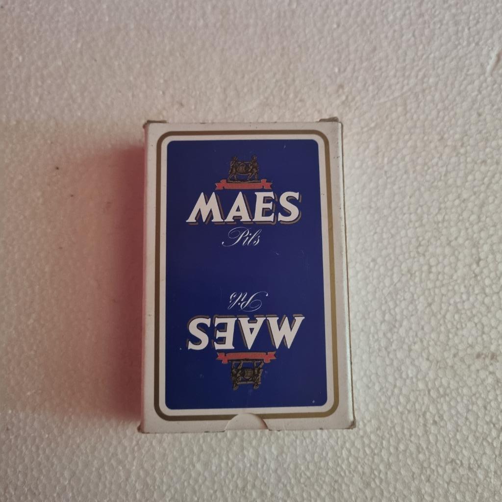Jeu de cartes Maes Pils, Collections, Marques de bière, Enlèvement ou Envoi, Comme neuf, Autres types, Autres marques