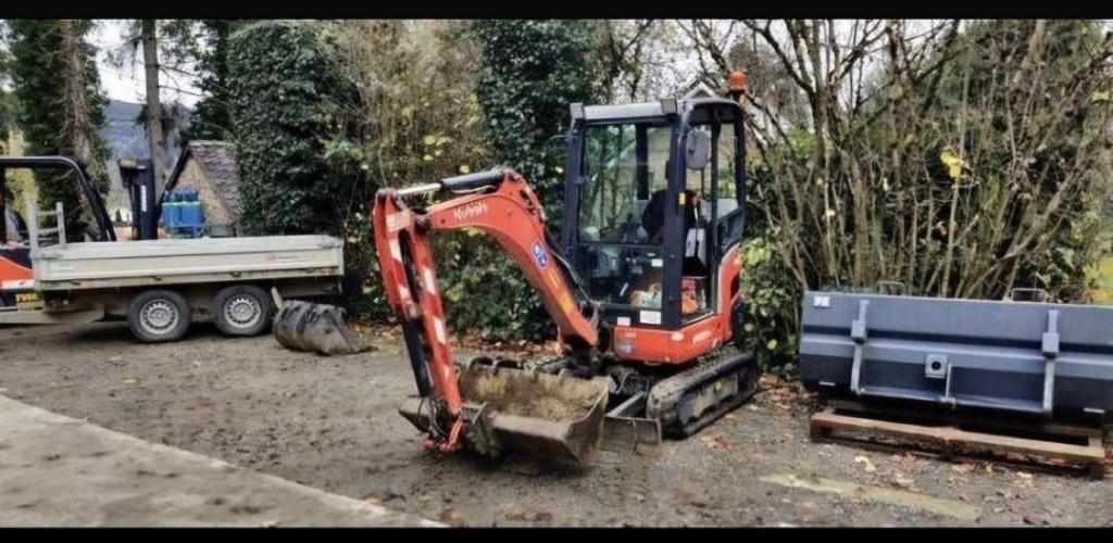 Location Mini pelle Kubota KX 019 - 3 godets, Bricolage & Construction, Bétonnières, Enlèvement