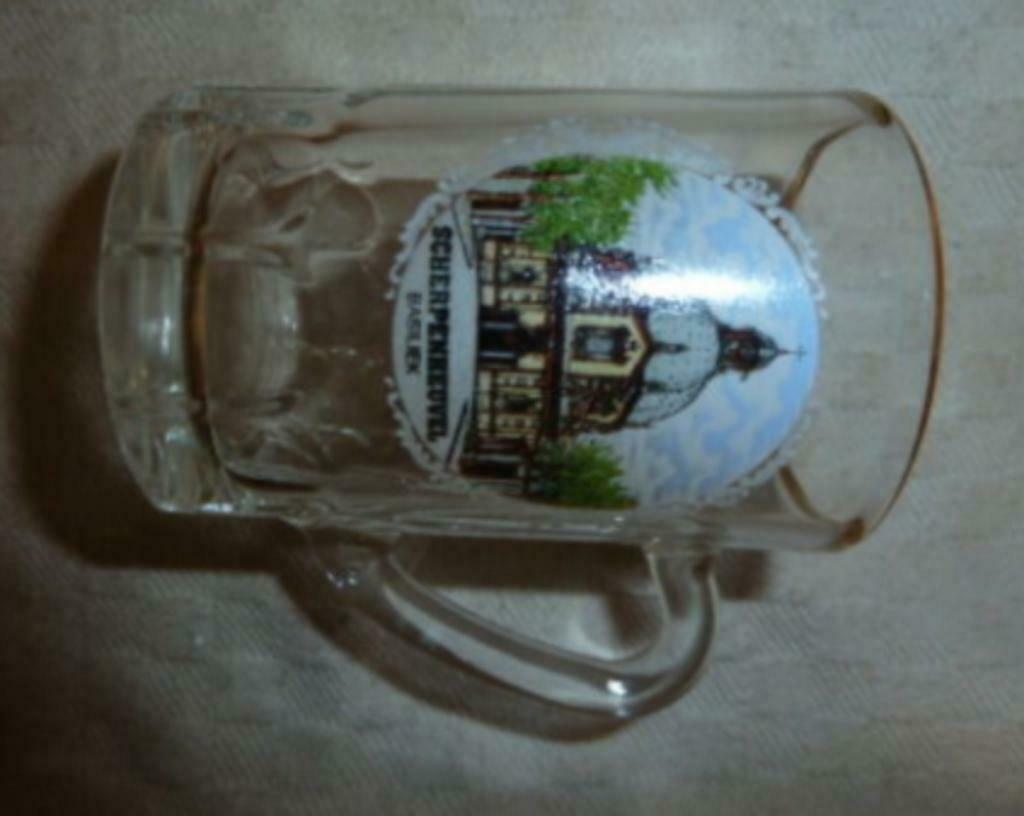 #F bier glas / mini pul SCHERPENHEUVEL Basiliek, Verzamelen, Glas en Drinkglazen, Nieuw, Bierglas, Ophalen of Verzenden