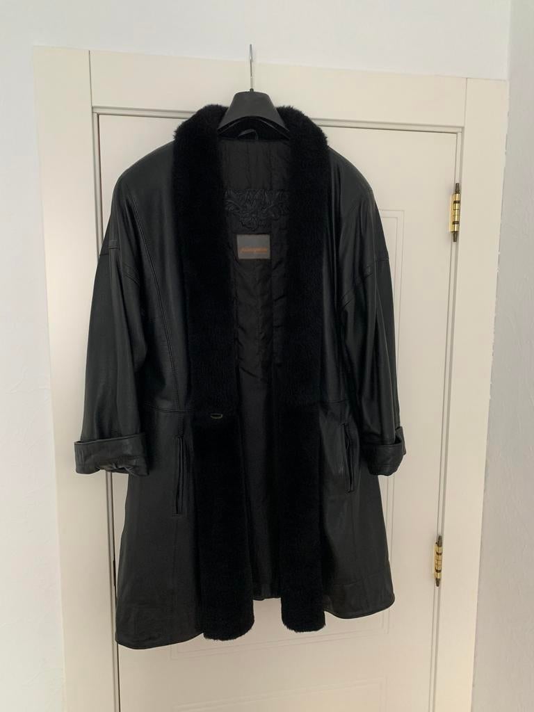 Leder jas, Kleding | Dames, Jassen | Winter, Ophalen, Zo goed als nieuw