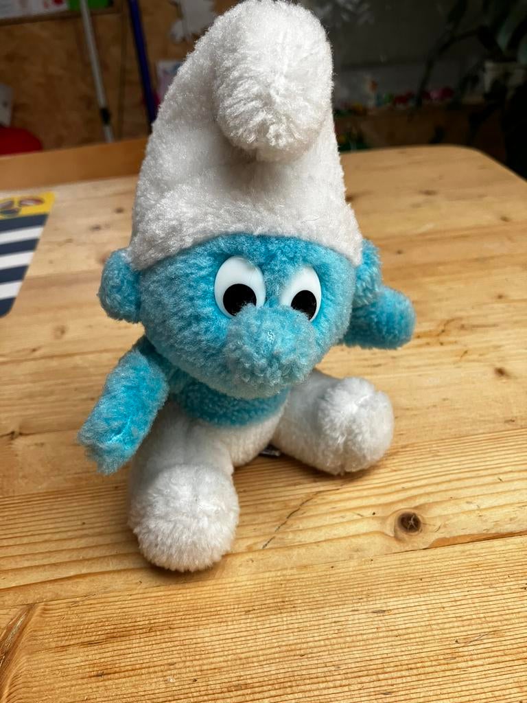 Vintage knuffel smurf, Enlèvement ou Envoi, Comme neuf
