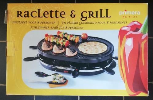 Raclette & grilltoestel voor 8 personen, Ophalen of Verzenden, Nieuw, 8 personen of meer