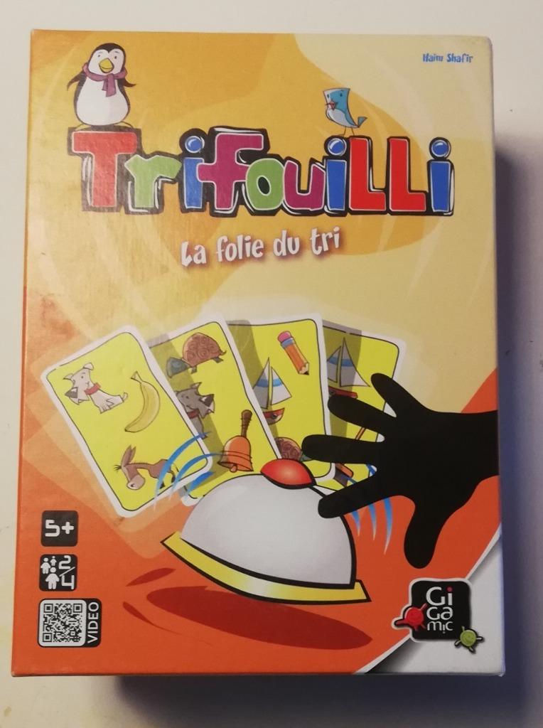 BXL  Jeu de cartes TRIFOUILLI pour enfants, comme neuf !, Ophalen of Verzenden, Zo goed als nieuw, Gigamic