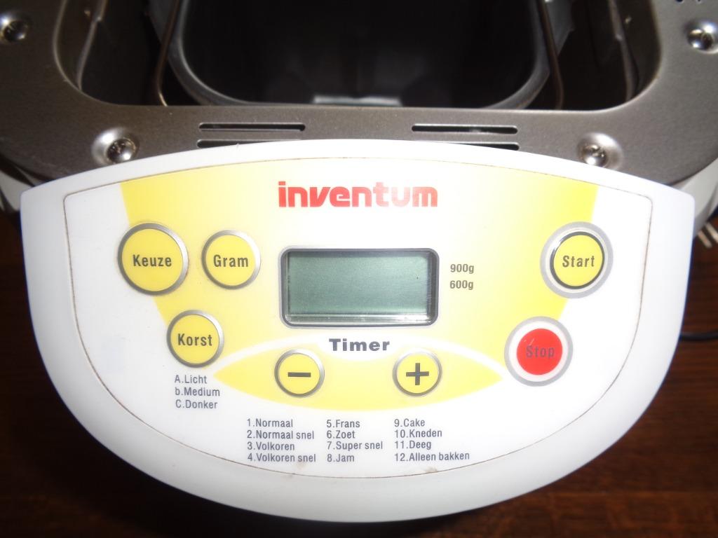 Machine à pain et confiture Inventum BM30, Enlèvement ou Envoi, Plus de 10 programmes, Comme neuf, Avec minuteur