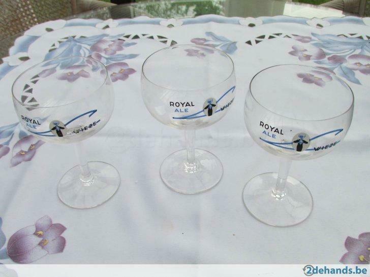 Drinkglazen Royal Ale Wieze, Ophalen of Verzenden, Gebruikt