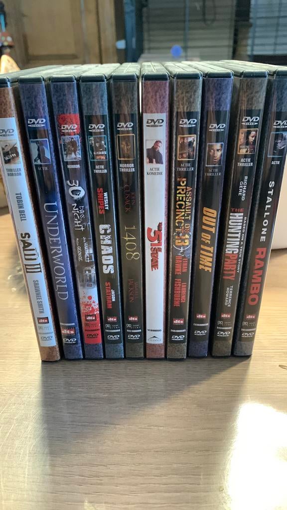 10-delige dvd collectie van actiefilms, Cd's en Dvd's, Dvd's | Actie, Zo goed als nieuw, Actie, Ophalen of Verzenden