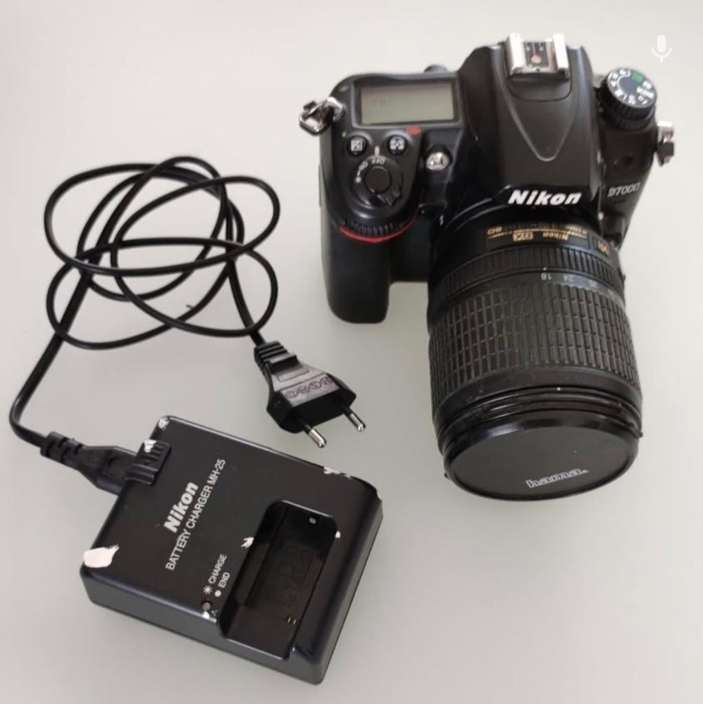 Nikon D7000 met 18-105mm lens en oplader, Ophalen, Gebruikt, Spiegelreflex, Geen optische zoom
