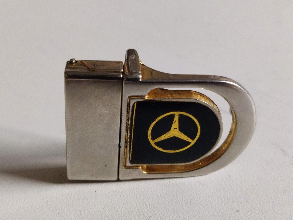 Vintage gesp voor riem mercedes, Ophalen of Verzenden, Gedragen