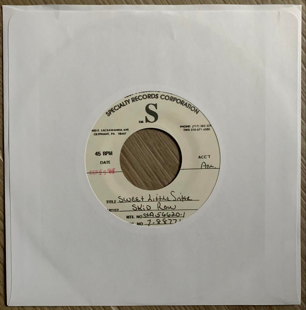 Skid Row-Test Persingen -Sweet Little Sister-Piece Of M, Ophalen of Verzenden, Zo goed als nieuw