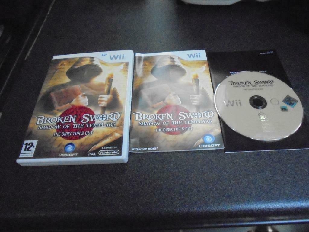 WII Broken Sword Shadow of the Templars Direct. cut, Consoles de jeu & Jeux vidéo, Jeux | Nintendo Wii, Enlèvement ou Envoi, Utilisé