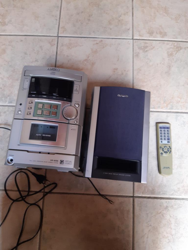 Stereo set Aiwa, TV, Hi-fi & Vidéo, Chaîne Hi-fi, Enlèvement ou Envoi, Utilisé, Tuner ou Radio, Autres marques