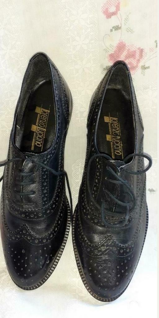 Chaussures noire plate dame cuir avec motif pt 37 (ref21), Vêtements | Femmes, Enlèvement ou Envoi, Chaussures basses, Noir, Neuf