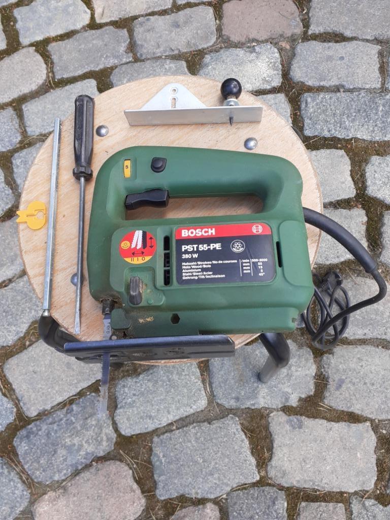decoupeerzaag-wipzaag Bosch-PST55PE-380 W-zeer goede staat, Ophalen, Gebruikt