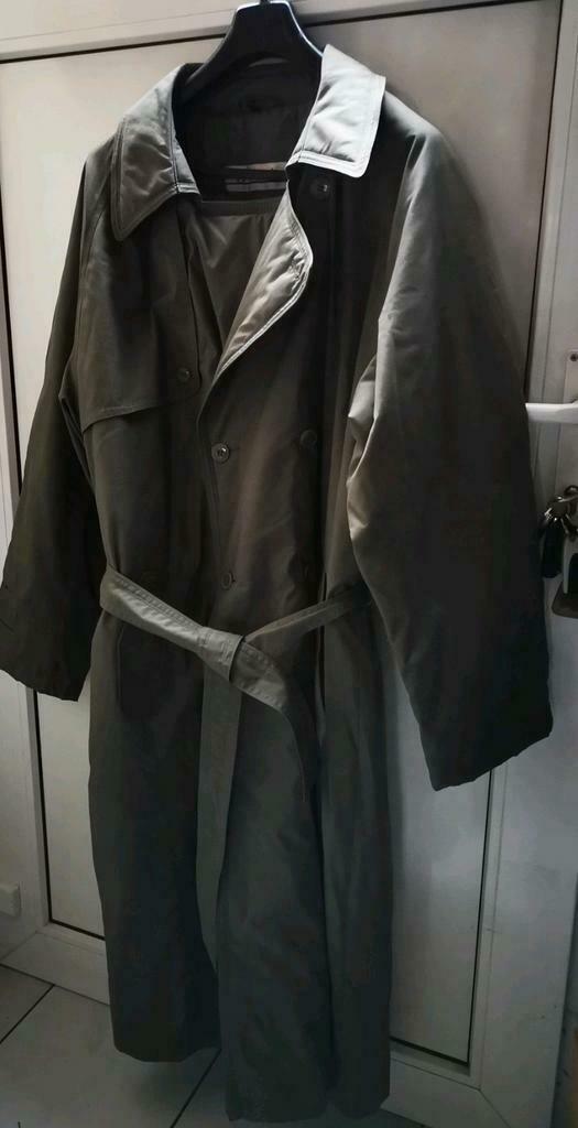 Bartsons trench coat long manteau homme doublé taille 52 kak, Enlèvement ou Envoi, Bartons, Vert, Taille 52/54 (L)