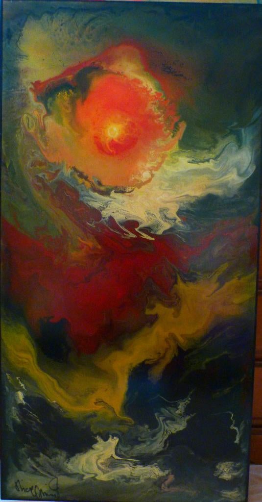 tableau art contemporain de Hieronim Jedroszkowiak, Antiquités & Art, Art | Peinture | Moderne, Enlèvement