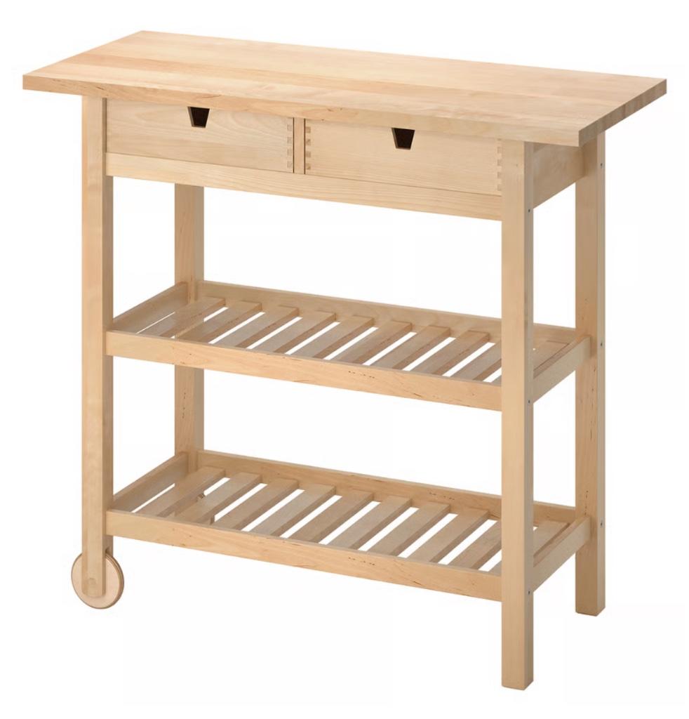 Desserte IKEA en bois, 25 à 50 cm, Beige, Moins de 100 cm, Comme neuf