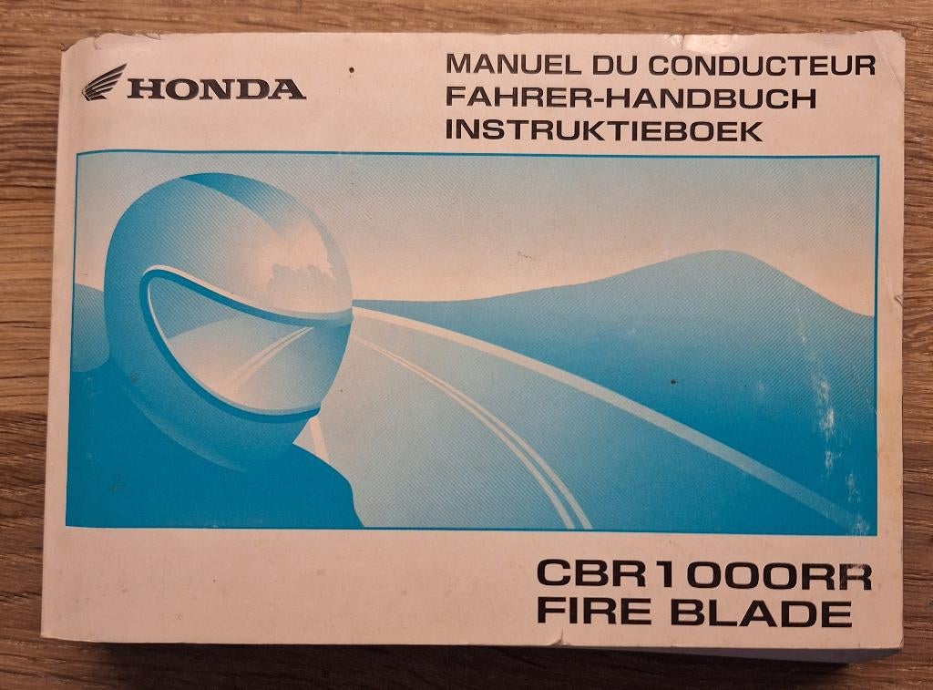 Honda CBR1000RR Fire Blade Instructieboek(NL/DE/FR), Ophalen of Verzenden, Honda