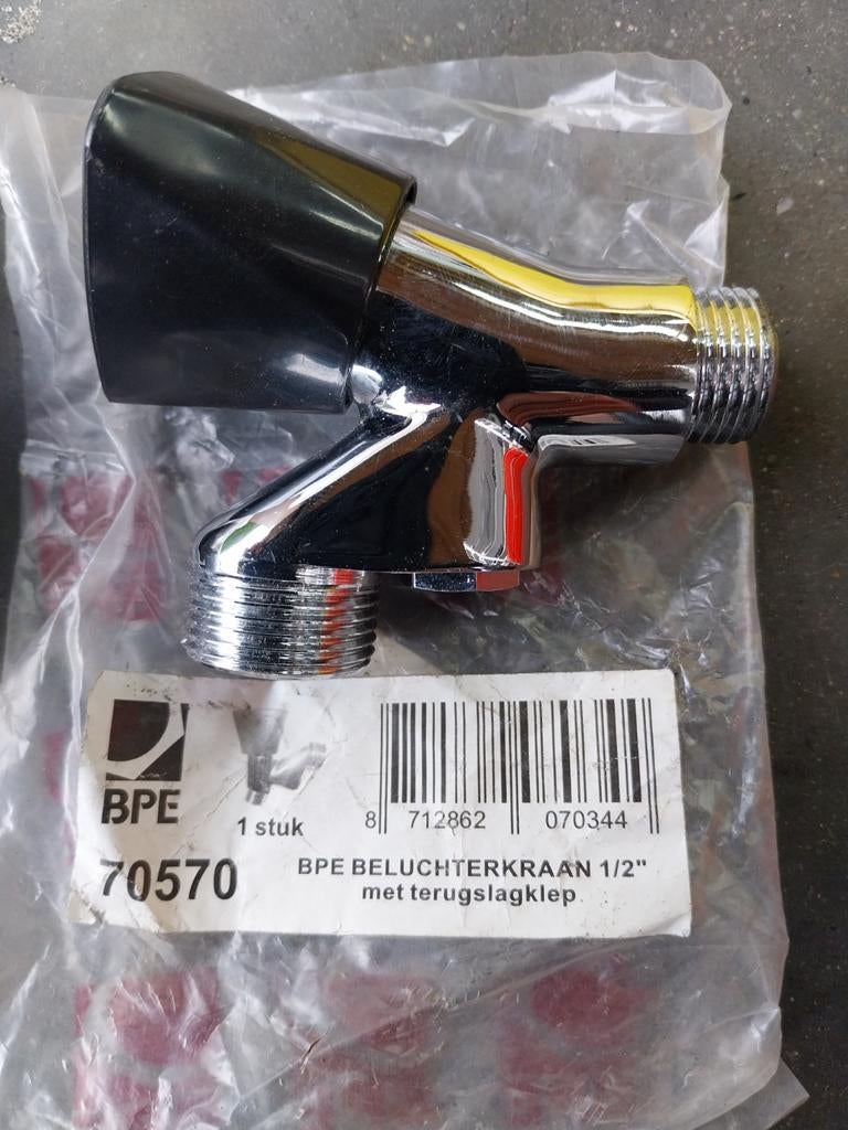 BPE 70570 Beluchtkraan 1/2" met terugslagklep, Enlèvement