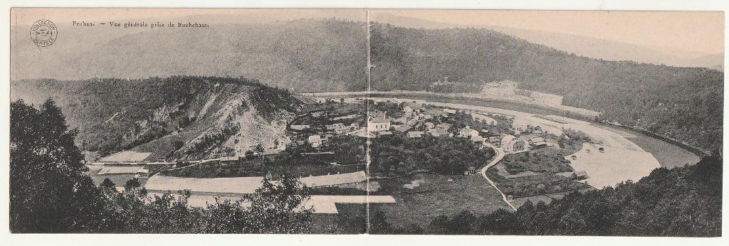 Carte panoramique 2 volets Frahan Vue générale de Rochehaut, Verzenden, Ongelopen, Luxemburg