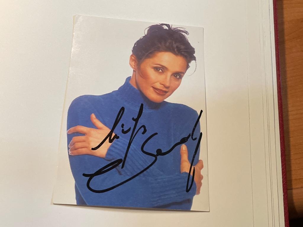 Prent Wendy van Wanten + handtekening, Verzamelen, Gebruikt, 1980 tot heden, Ophalen of Verzenden, Prent