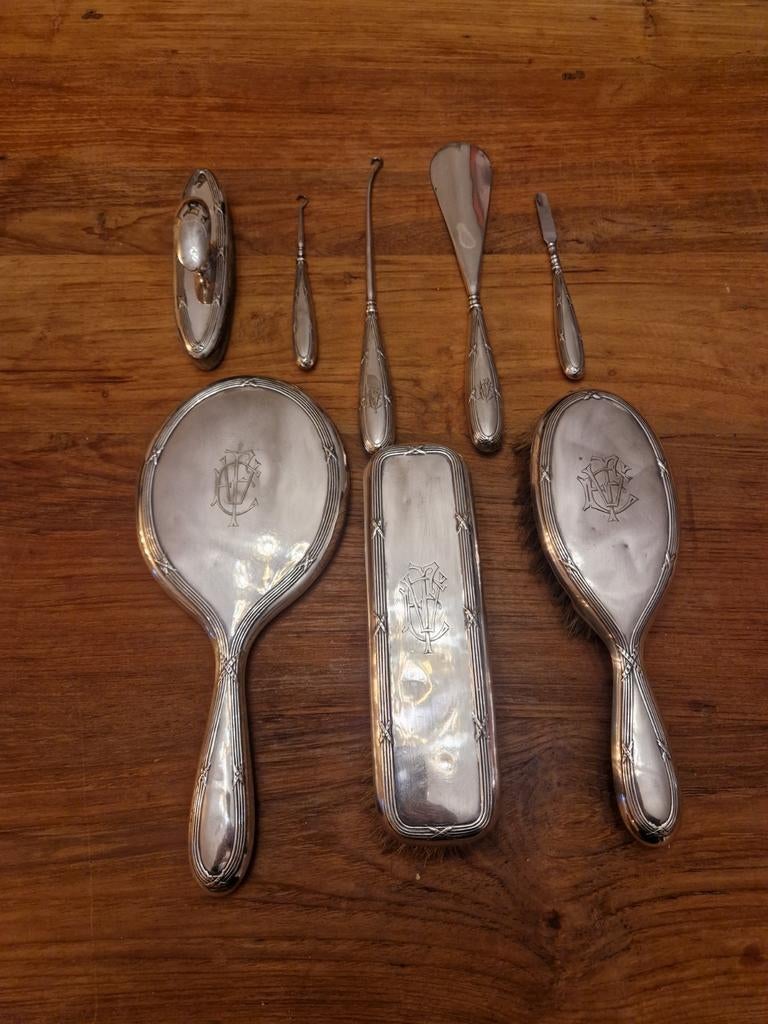 Antieke Art Deco Toiletset Wiskemann, Antiek en Kunst, Curiosa en Brocante, Ophalen of Verzenden